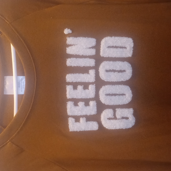 Sweater with Textured Letters - Picture 2 of 4